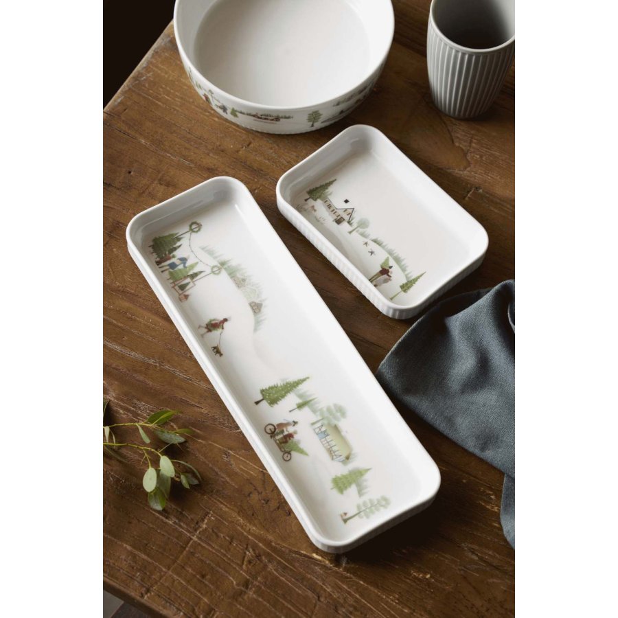 Pillivuyt Winter Platte 36x12 cm, Wei