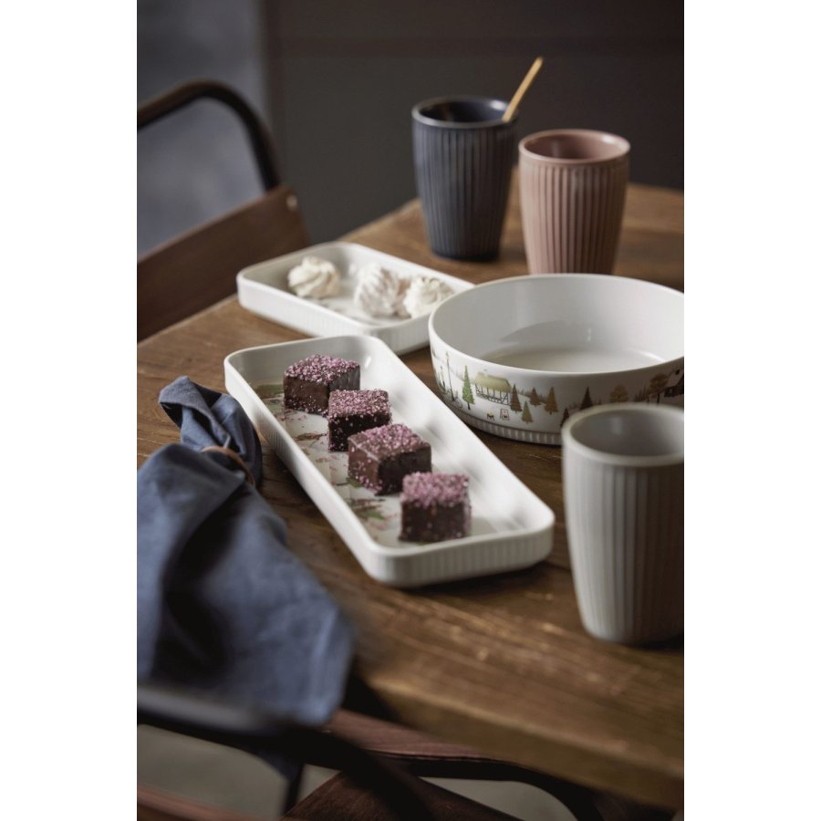 Pillivuyt Winter Platte 36x12 cm, Wei