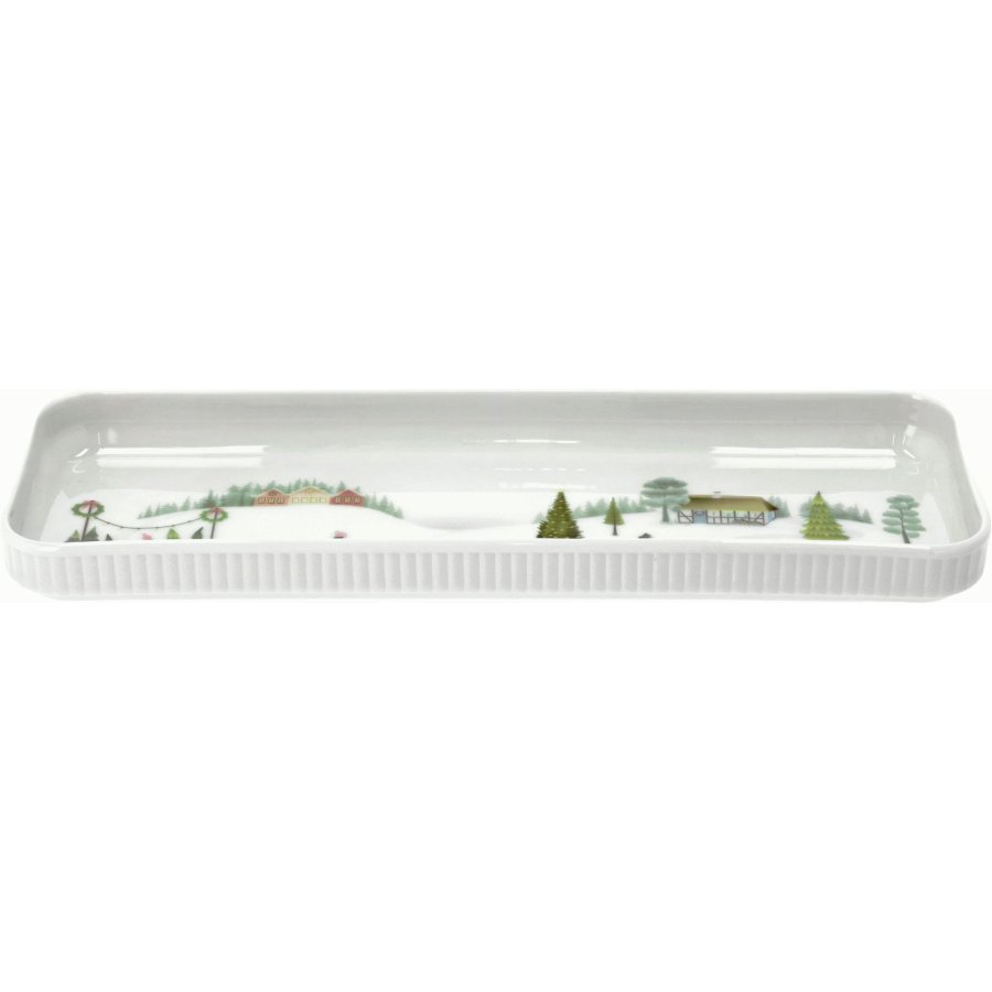 Pillivuyt Winter Platte 36x12 cm, Wei