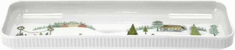 Pillivuyt Winter Platte 36x12 cm, Wei