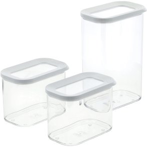 Mepal Modula Haushaltsbox 2er Set, Transparent