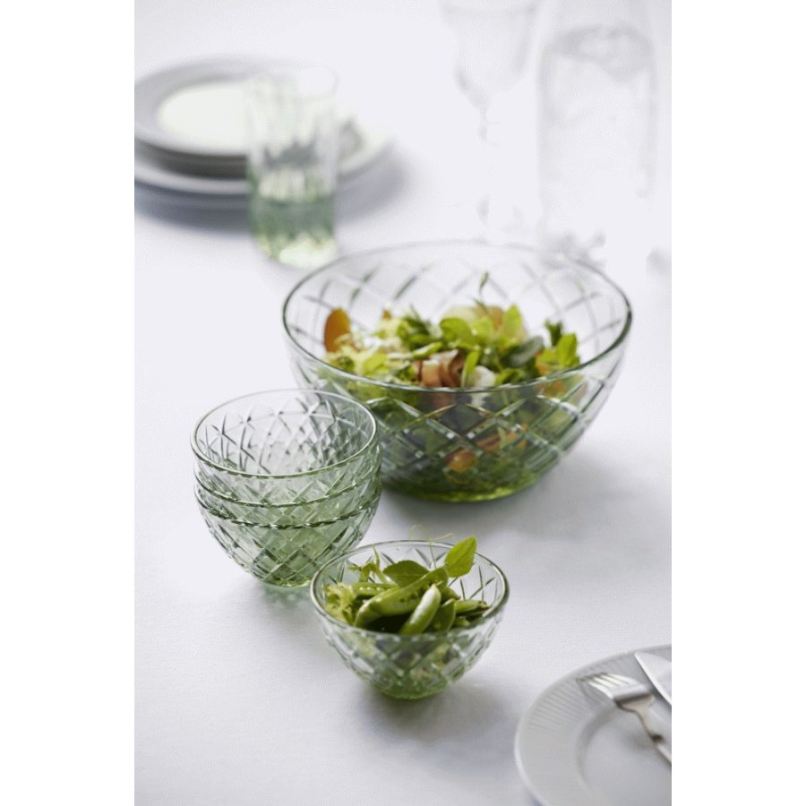 Lyngby Glas Sorrento Schale 4er Set 12 cm, Grn