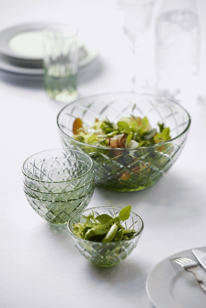 Lyngby Glas Sorrento Schale 4er Set 12 cm, Grn