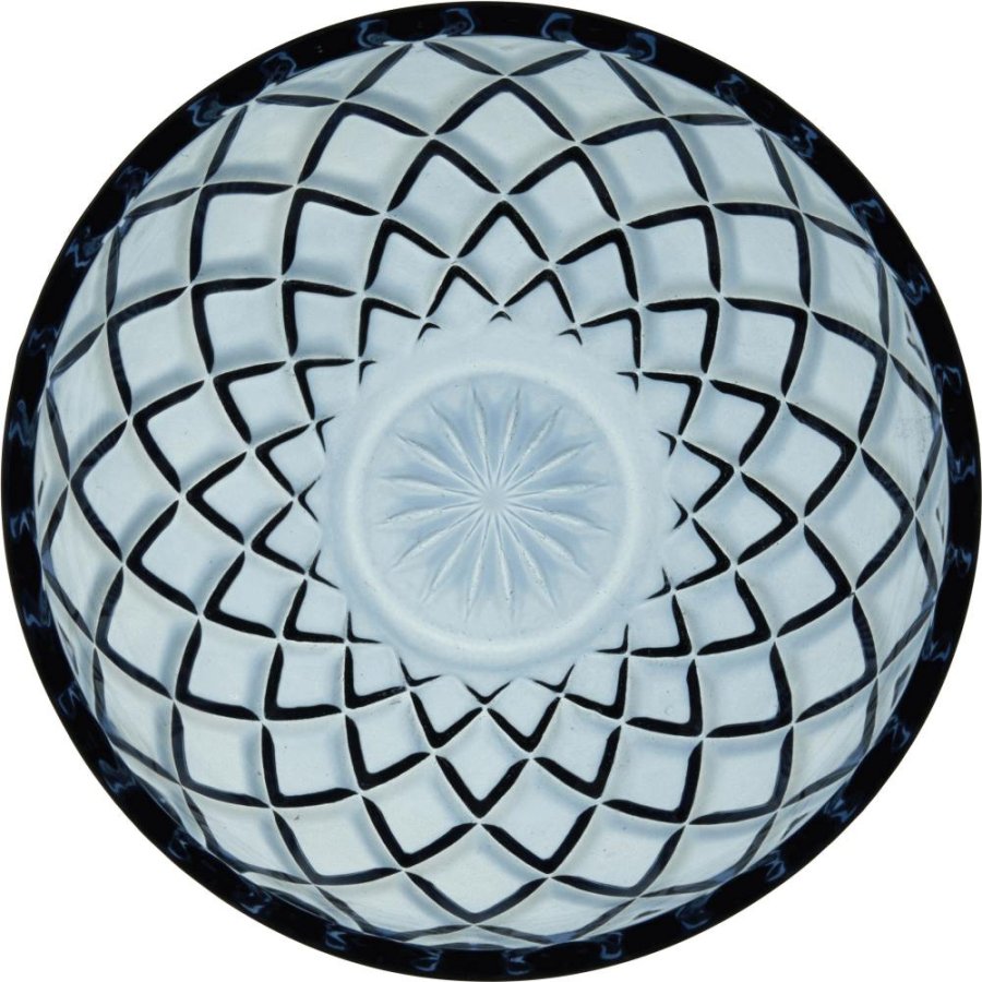 Lyngby Glas Sorrento Schale 4er Set, 12 cm, Blau