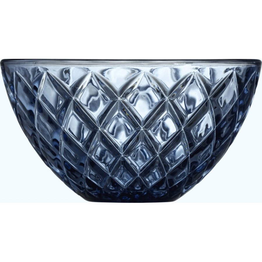 Lyngby Glas Sorrento Schale 4er Set, 12 cm, Blau