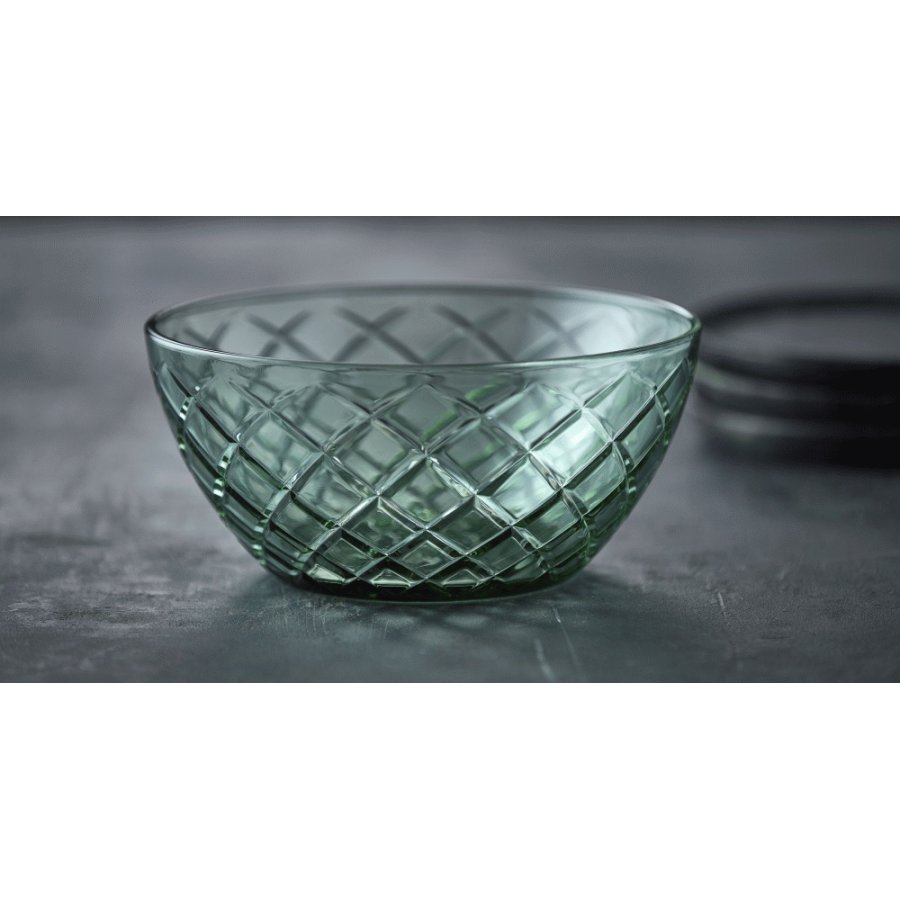 Lyngby Glas Sorrento Salatschssel 24 cm, Grn