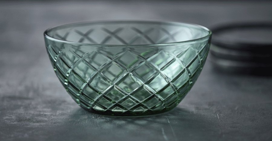 Lyngby Glas Sorrento Salatschssel 24 cm, Grn