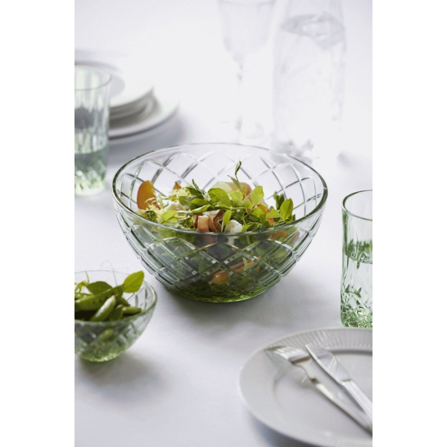 Lyngby Glas Sorrento Salatschssel 24 cm, Grn