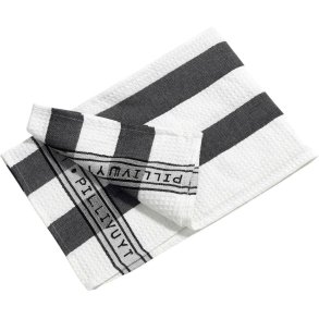 Pillivuyt Viskestykke 60x90 cm, Sort/Hvid