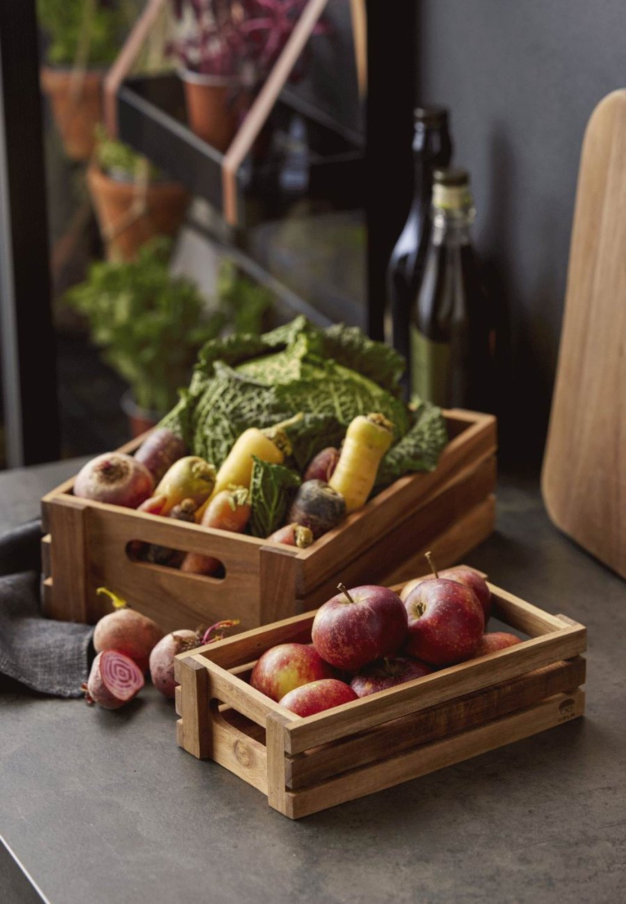 Holm Kistenset 2er Set, Akazie