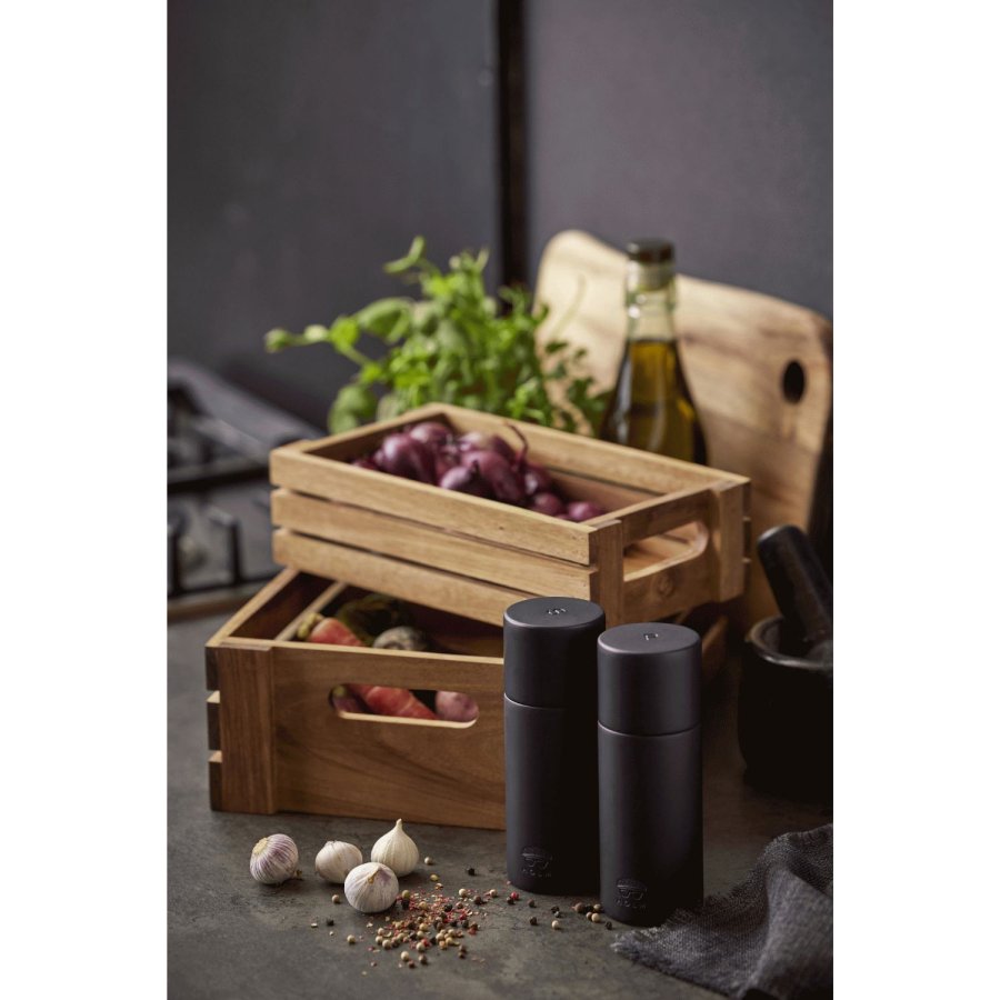 Holm Salz- und Pfefferset 15,2 cm, Schwarz