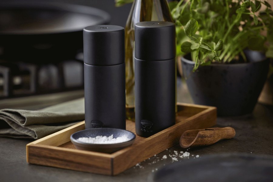 Holm Salz- und Pfefferset 15,2 cm, Schwarz