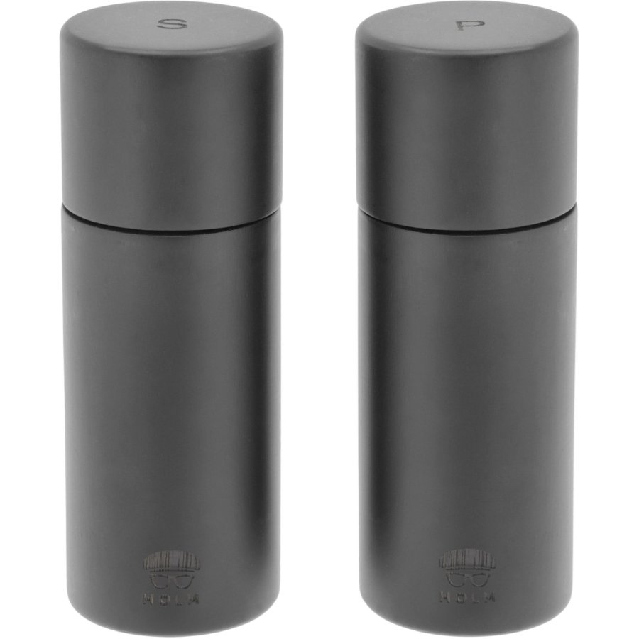 Holm Salz- und Pfefferset 15,2 cm, Schwarz