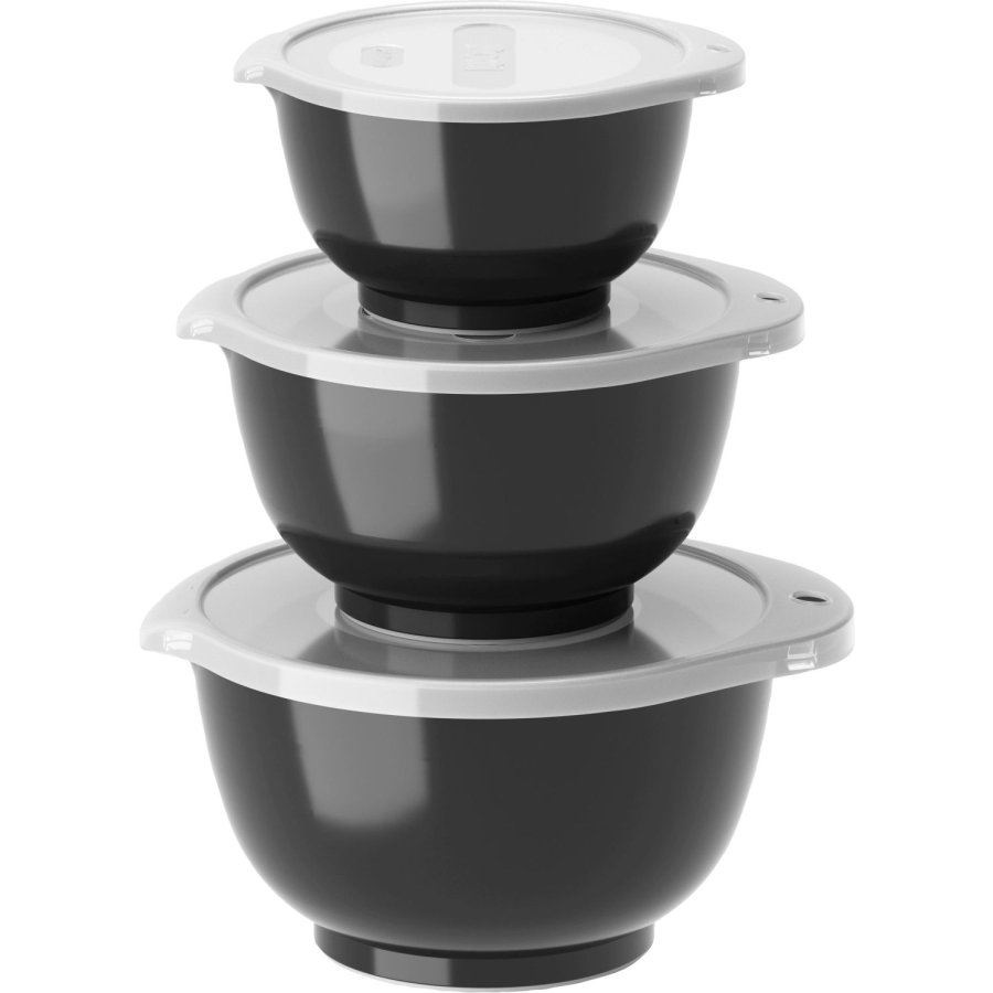 Rosti Margrethe Mini-Sch�ssel-Set mit Deckel, Schwarz