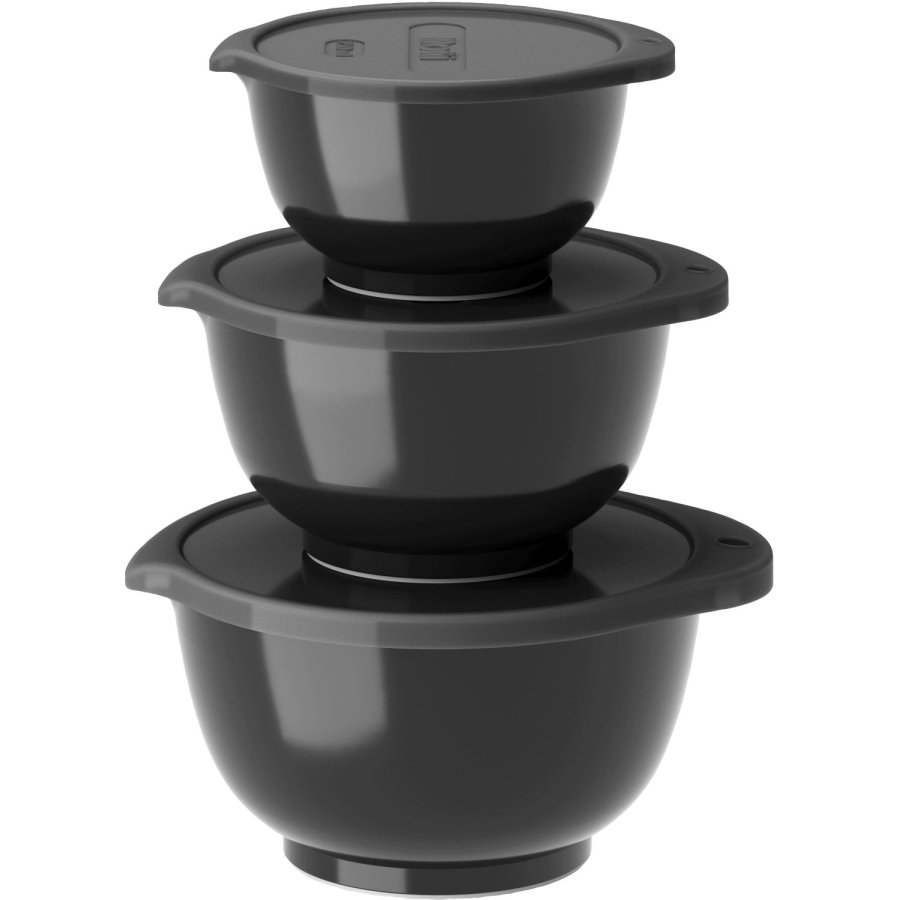 Rosti Margrethe Mini-Sch�ssel-Set mit Deckel, Black Edition