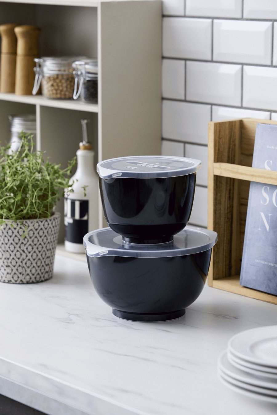 Rosti Margrethe Rhrschssel-Set 4-teilig, Schwarz