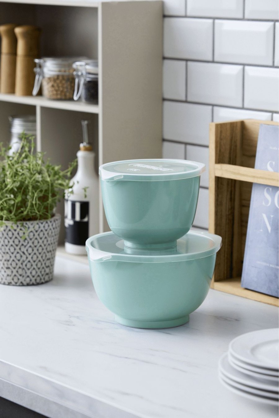 Rosti Margrethe R�hrsch�ssel-Set 4-teilig, Nordic Green