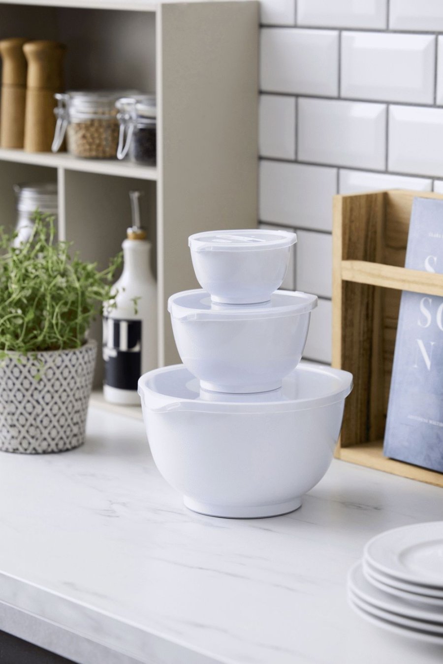 Rosti Margrethe R�hrsch�ssel-Set 6-teilig, Wei�