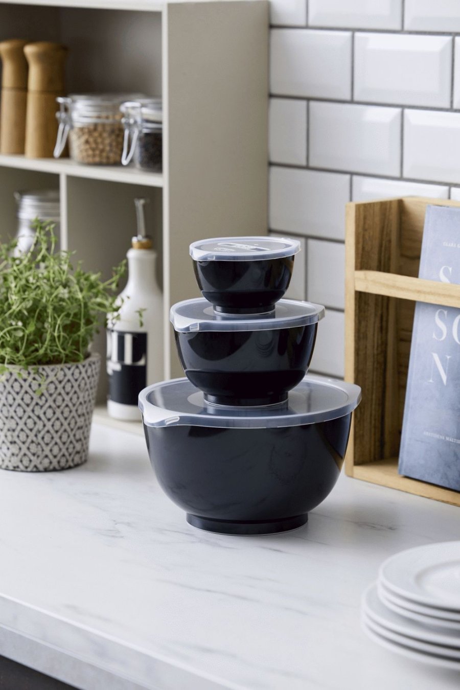 Rosti Margrethe Rhrschssel-Set 6-teilig, Schwarz