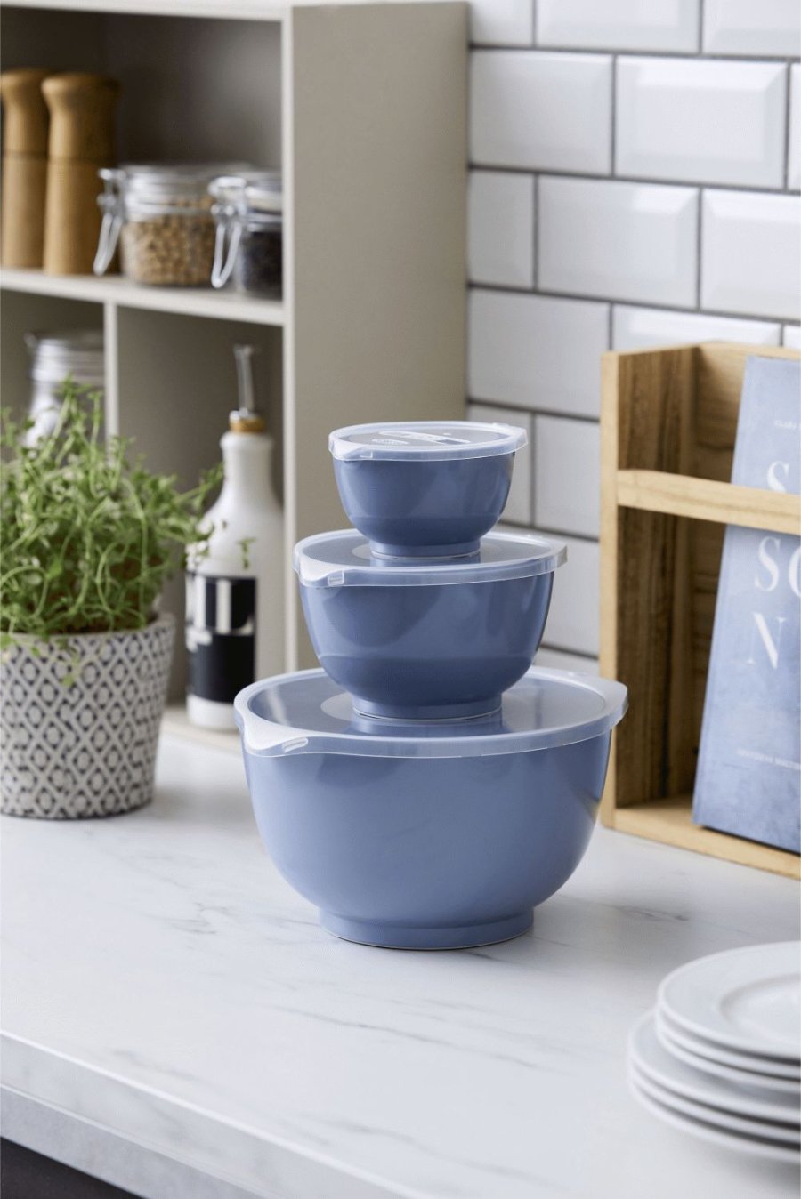 Rosti Margrethe R�hrsch�ssel-Set 6-teilig, Dusty Blue