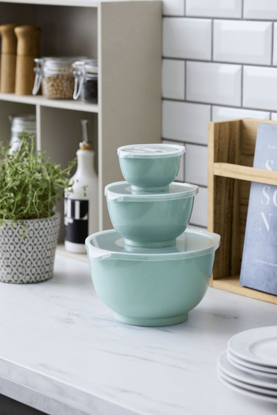 Rosti Margrethe R�hrsch�ssel-Set 6-teilig, Nordic Green