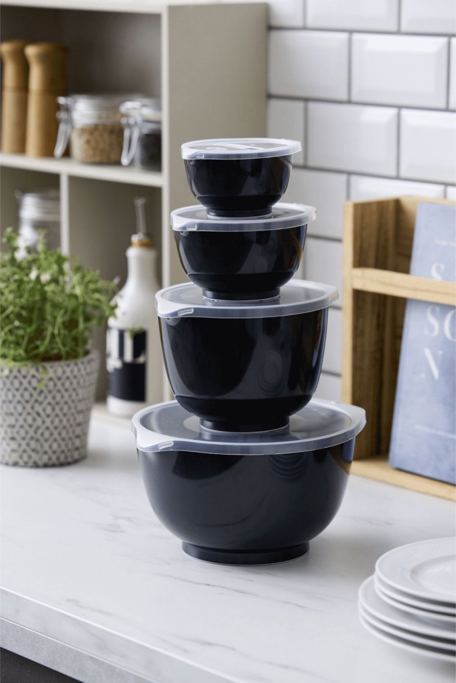 Rosti Margrethe R�hrsch�ssel-Set 8-teilig, Schwarz