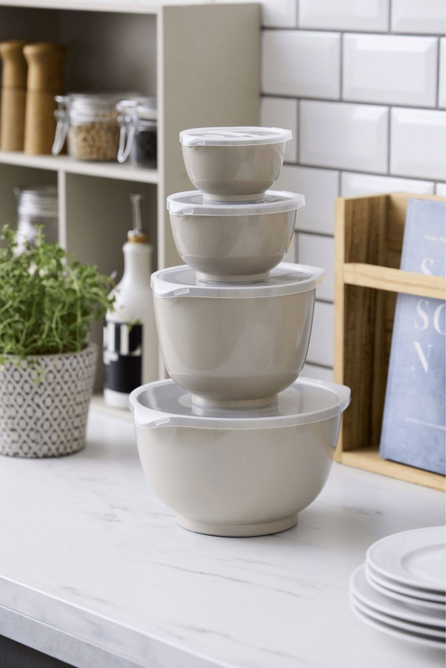 Rosti Margrethe R�hrsch�ssel-Set 8-teilig, Humus