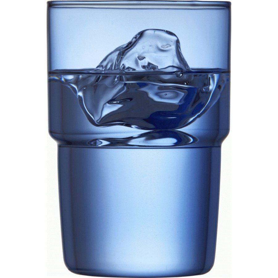 Lyngby Glas Torino Trinkglas 2er Set 40 cl, Blau