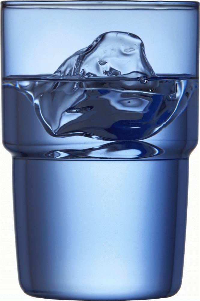 Lyngby Glas Torino Trinkglas 2er Set 40 cl, Blau