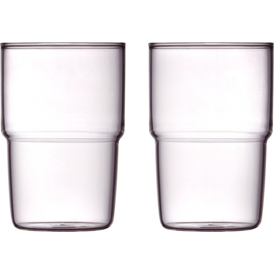 Lyngby Glas Torino Trinkglas 2er Set 40 cl, Rosa
