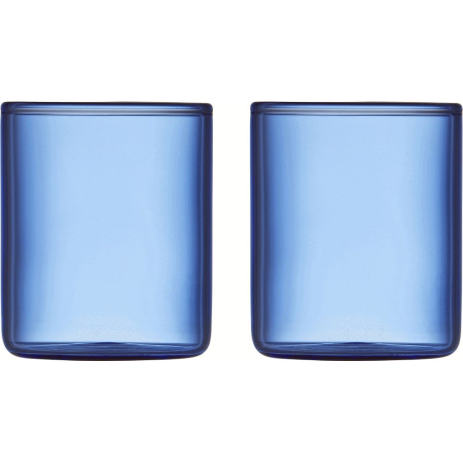 Lyngby Glas Torino Schnapsglas 2er Set 6 cl, Blau