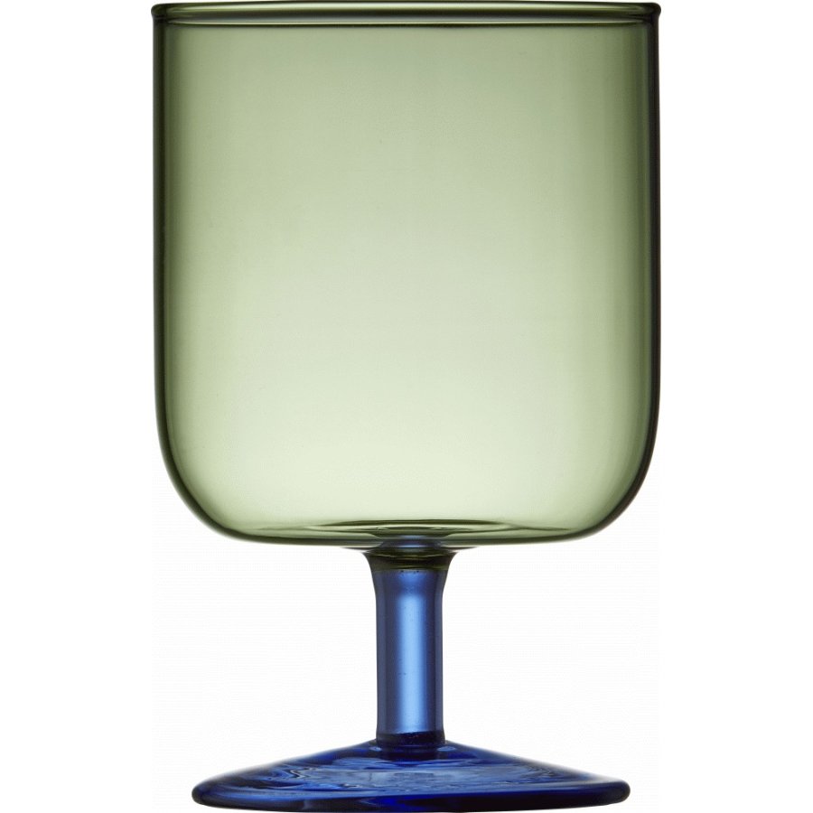 Lyngby Glas Torino Weinglas 2er Set 30 cl, Grn/Blau