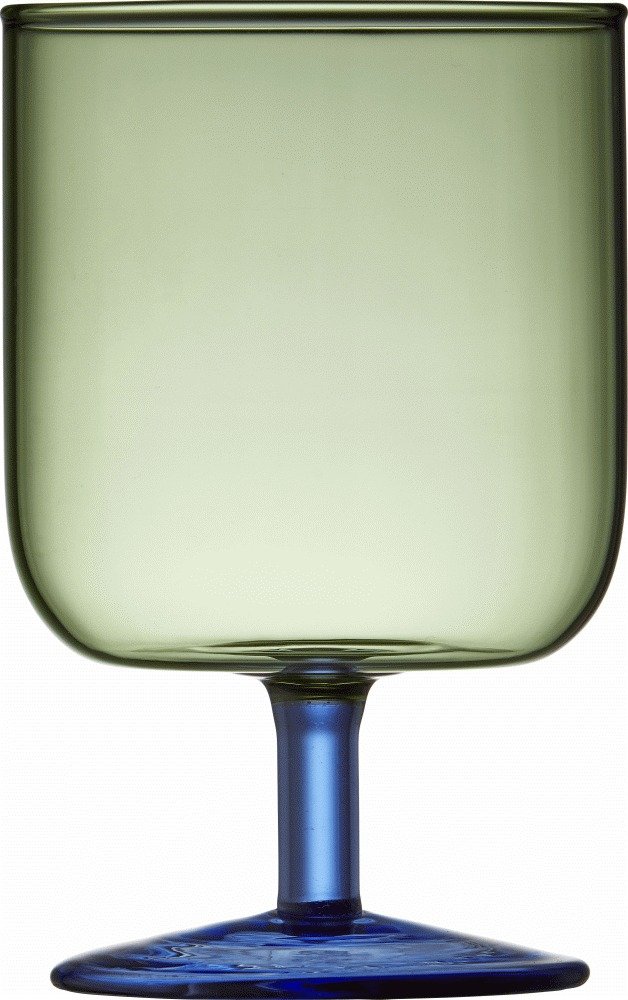 Lyngby Glas Torino Weinglas 2er Set 30 cl, Grn/Blau