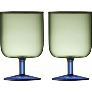 Lyngby Glas Torino Vinglas 2 stk. 30 cl, Grn/Bl
