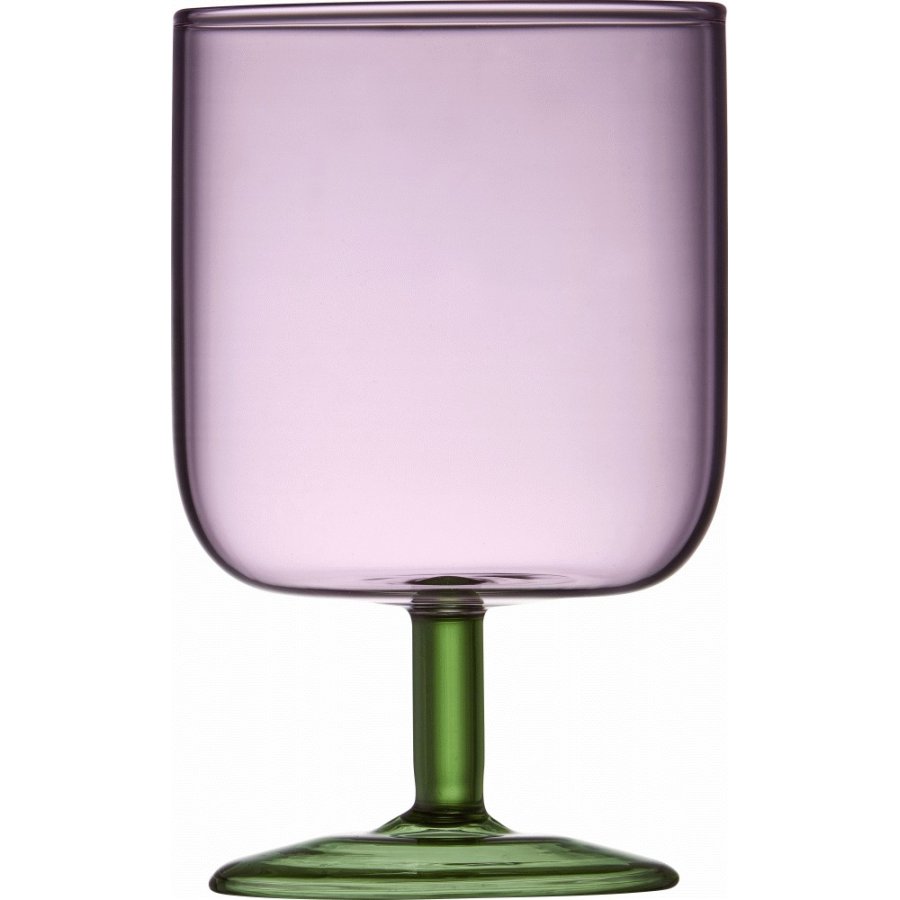 Lyngby Glas Torino Weinglas 2er Set 30 cl, Rosa/Grn