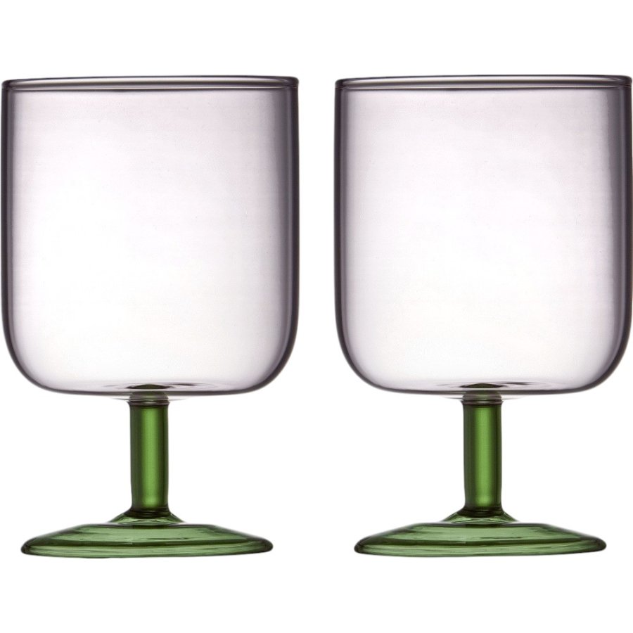Lyngby Glas Torino Weinglas 2er Set 30 cl, Rosa/Grn
