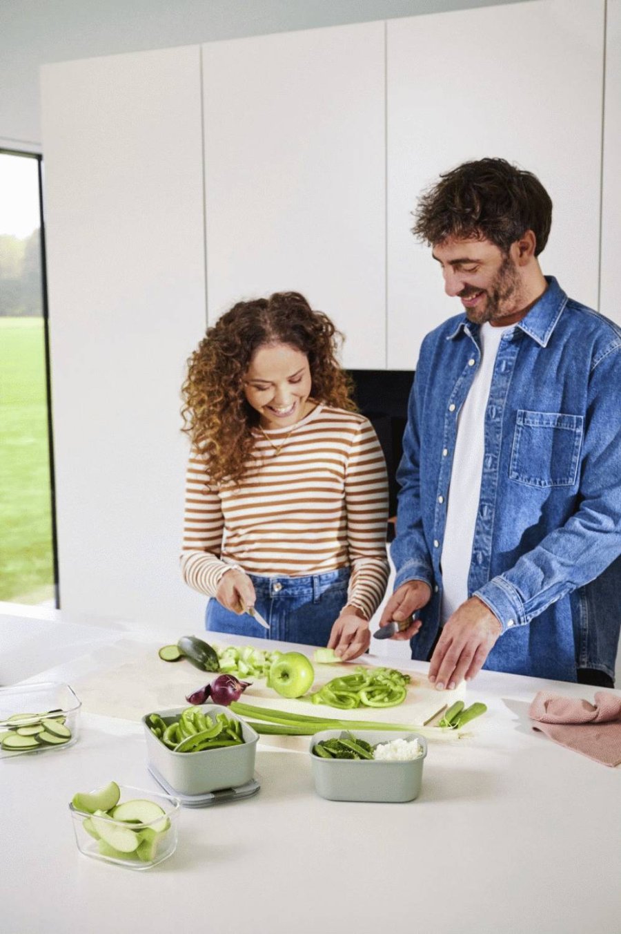 Mepal EasyClip Haushaltsdose 1000 ml, Nordic Sage