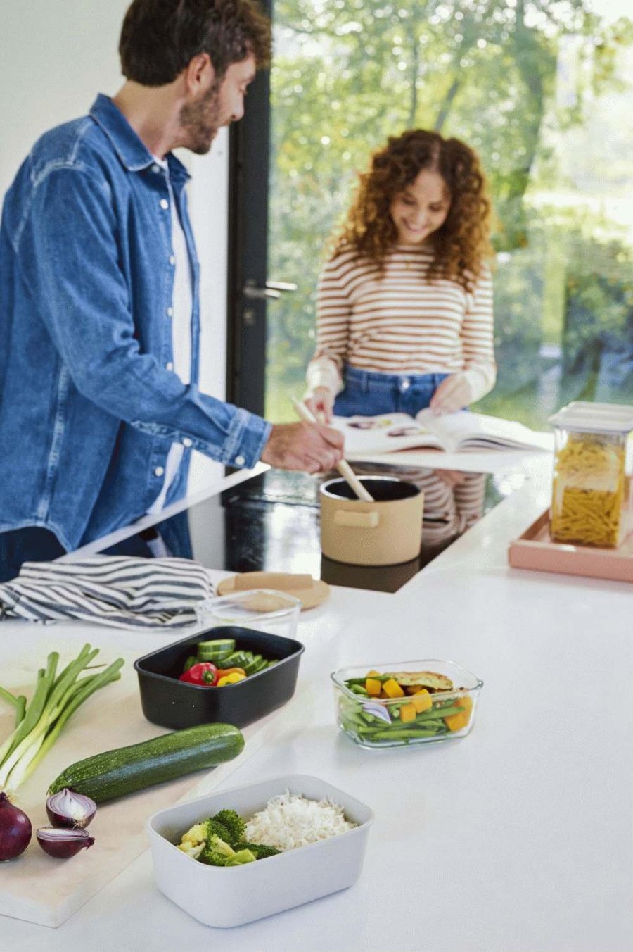 Mepal EasyClip Haushaltsdose 1000 ml, Nordic Sage