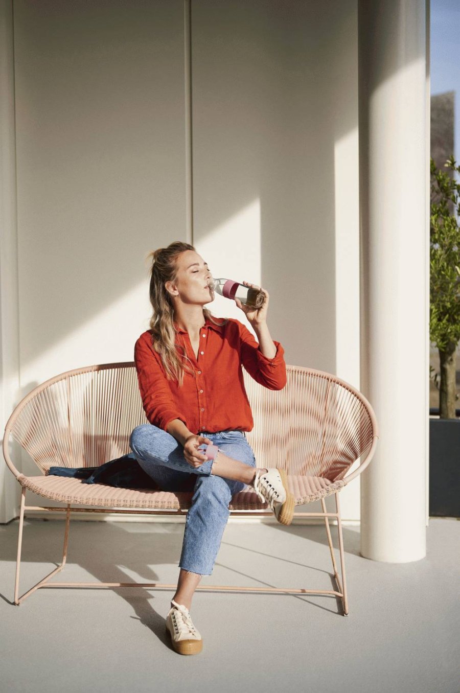 Mepal Ellipse Wasserflasche 500 ml, Vivid Mauve