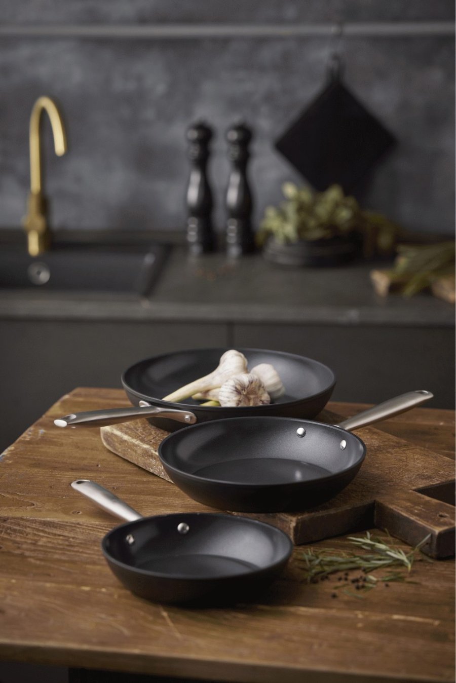Pillivuyt Gourmet Travo Stegepande m. Keramisk Non-stick 20 cm