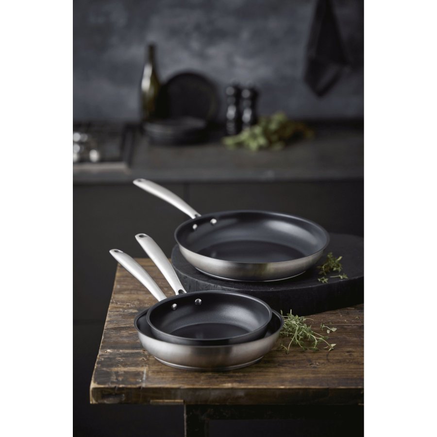 Pillivuyt Gourmet Roya Bratpfanne mit Keramischer Antihaftbeschichtung 24 cm