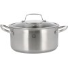 Pillivuyt Gourmet Roya Gryde m. Glasl�g 24 cm/5,2 L, Rustfrit St�l