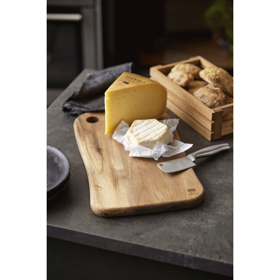 HOLM Ksebrett mit 3 Messern, Edelstahl/Akazienholz