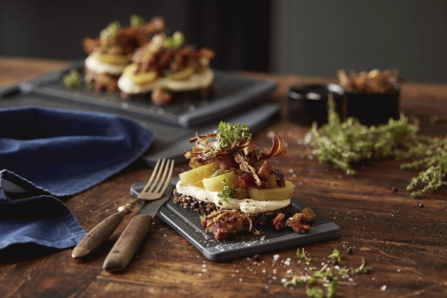 HOLM Schneidebrett 20x14 cm, Schwarz