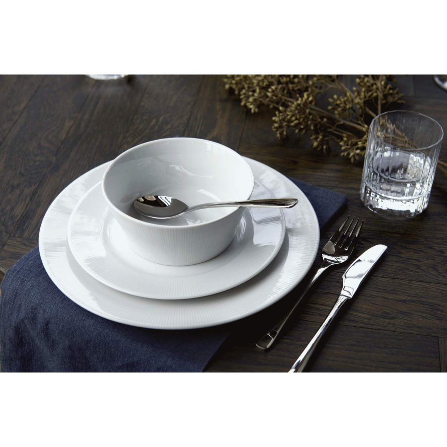 Pillivuyt Eventail Teller mit Lasche 22 cm, Wei