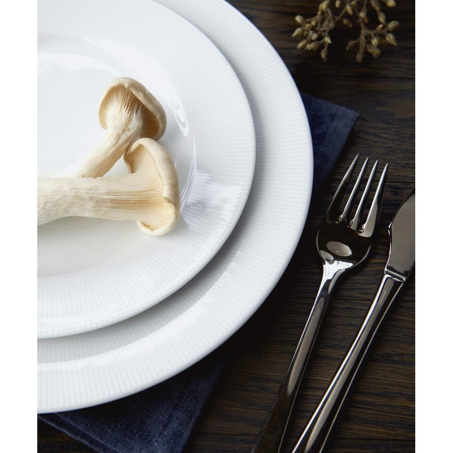 Pillivuyt Eventail Teller mit Lasche 22 cm, Wei