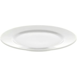 Pillivuyt Eventail Tallerken m. Fane 22 cm, Hvid