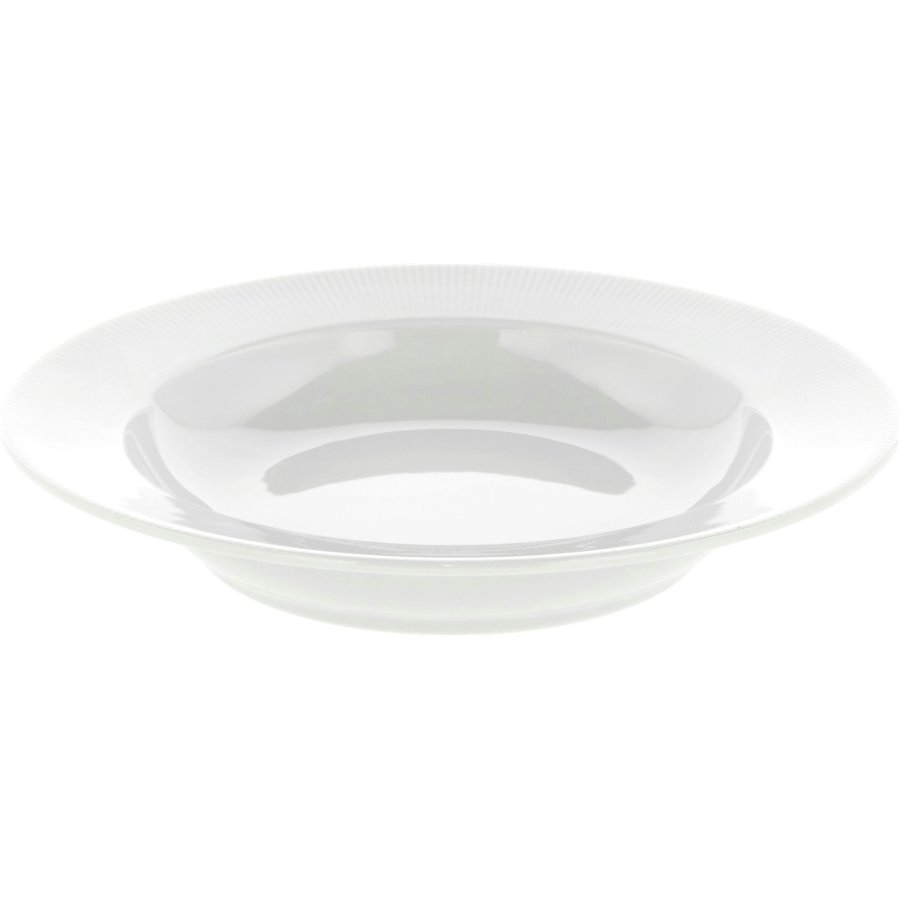 Pillivuyt Eventail Suppenteller mit Lasche 22 cm, Wei