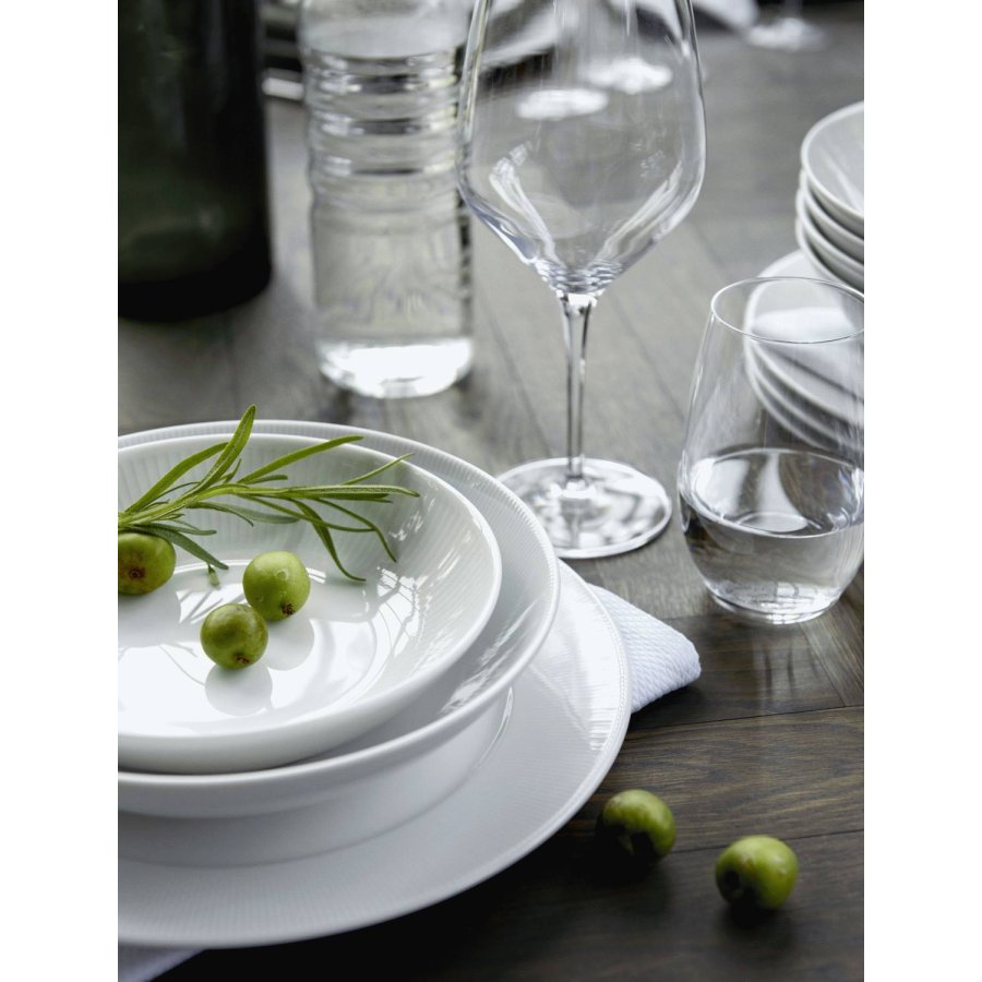 Pillivuyt Eventail Teller mit Lasche 28 cm, Wei