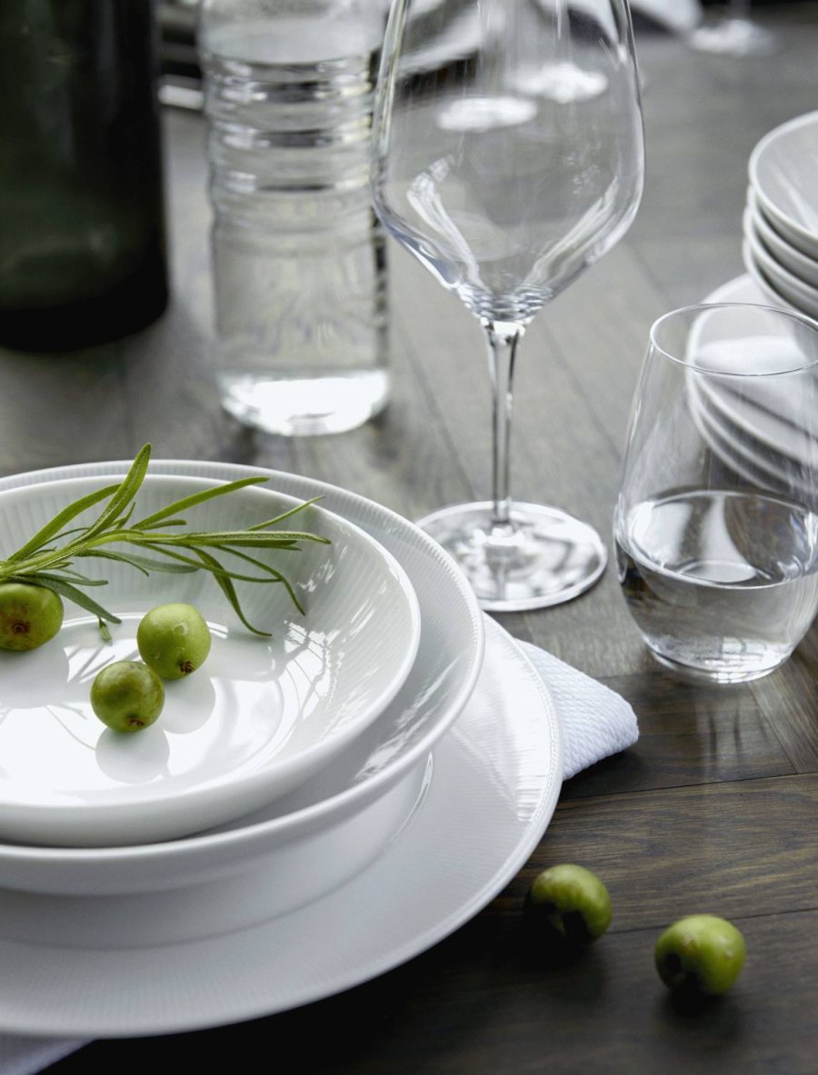 Pillivuyt Eventail Teller mit Lasche 28 cm, Wei